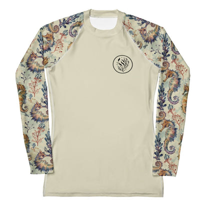 Seahorse Haven Women's Rash Guard Solid - 