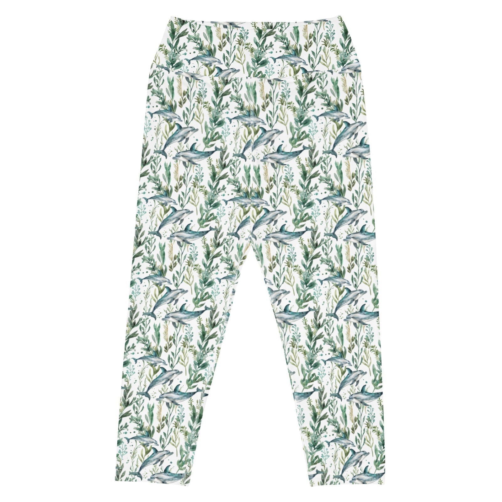 Seascape Dolphin Capri Swim Leggings - 