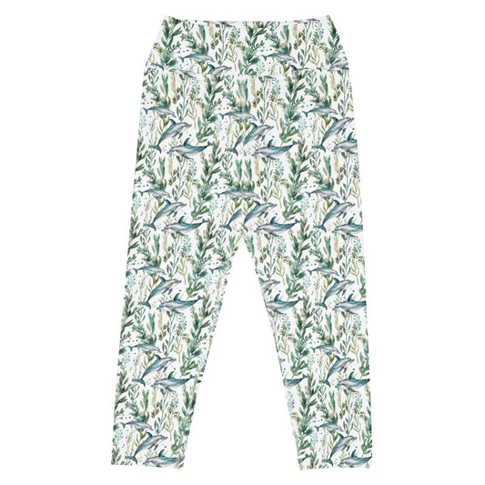 Seascape Dolphin Capri Swim Leggings - 