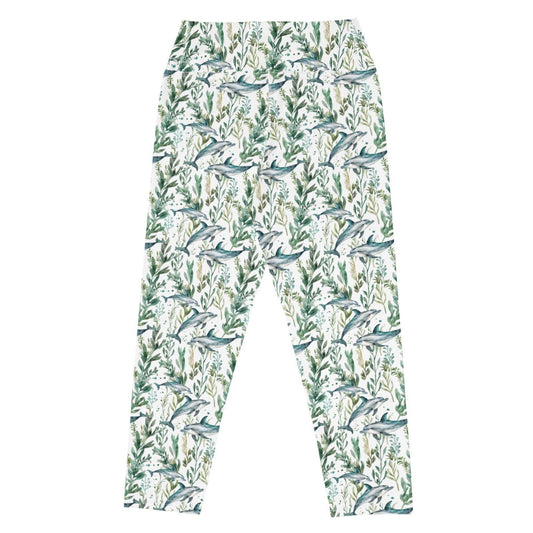 Seascape Dolphin Capri Swim Leggings - 