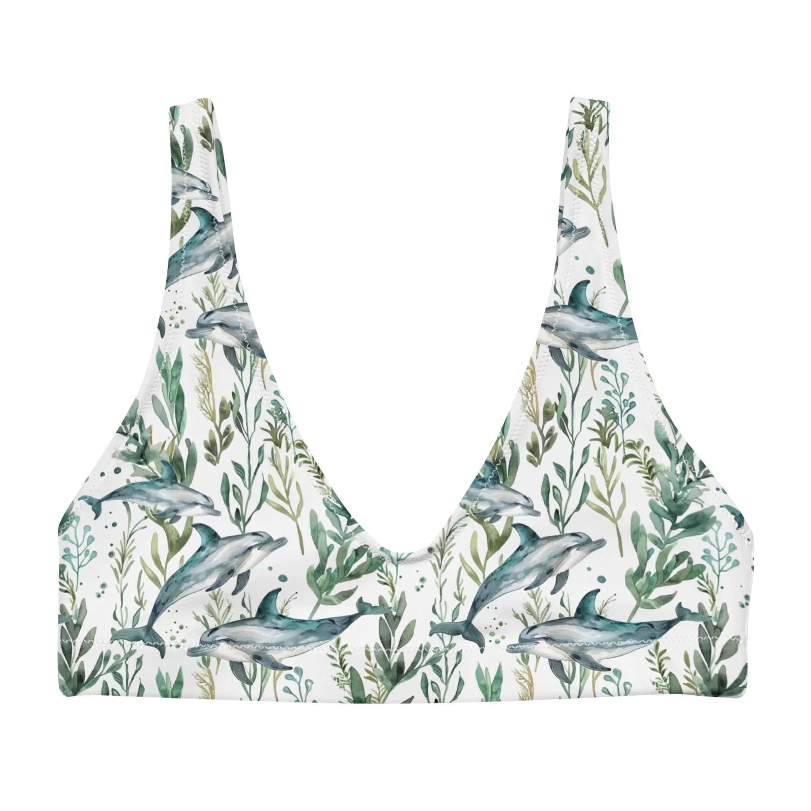 Seascape Dolphin Eco Bikini Top - 