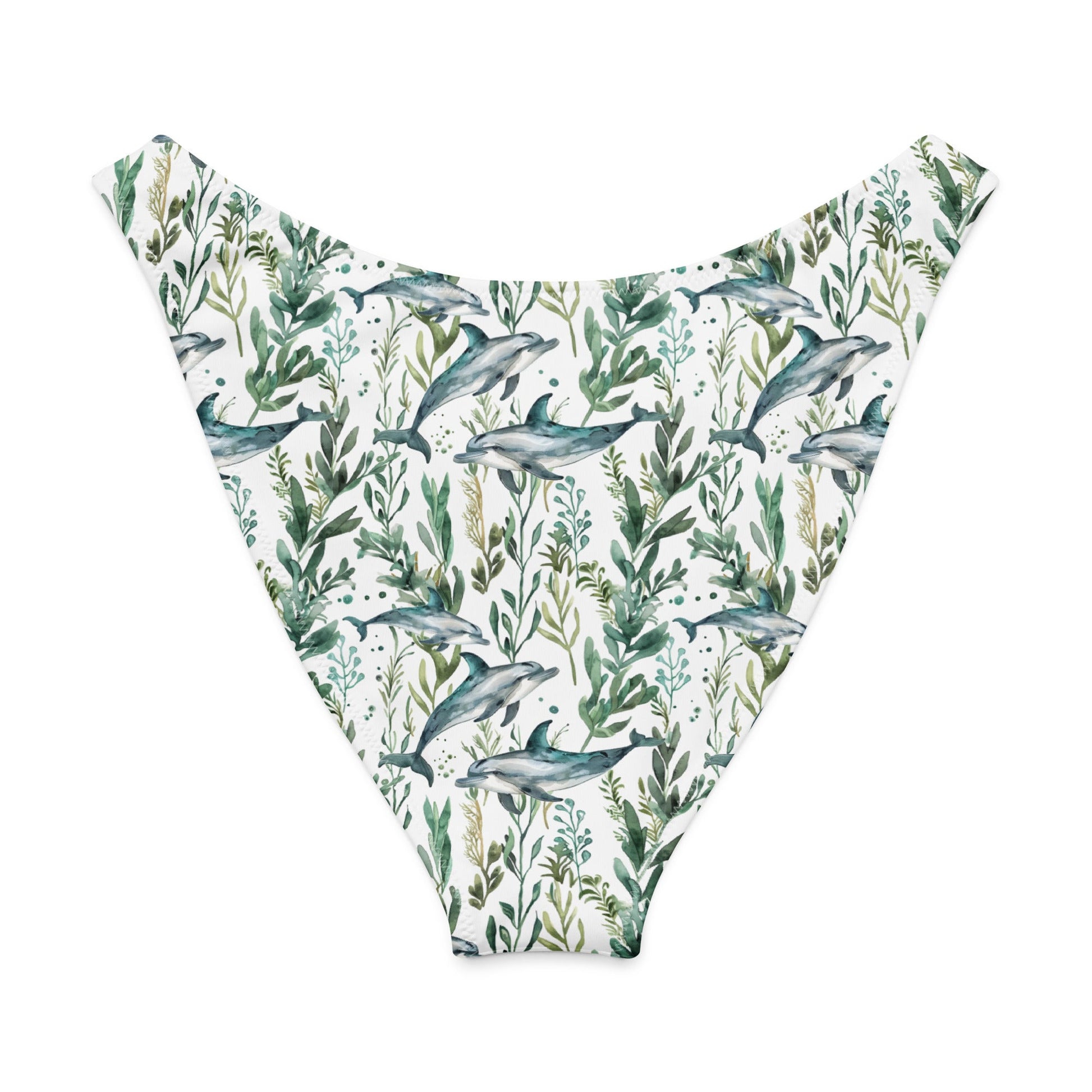 Seascape Dolphin Eco High-Leg Cheeky Bikini Bottom - 