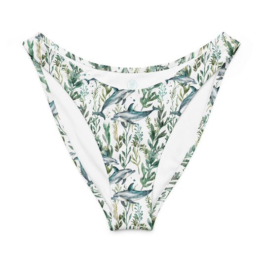Invasive Lionfish Eco High-Leg Cheeky Bikini Bottom - 