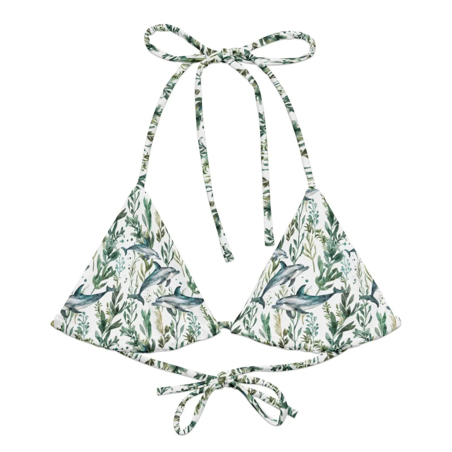 Seascape Dolphin Eco String Bikini Top - 