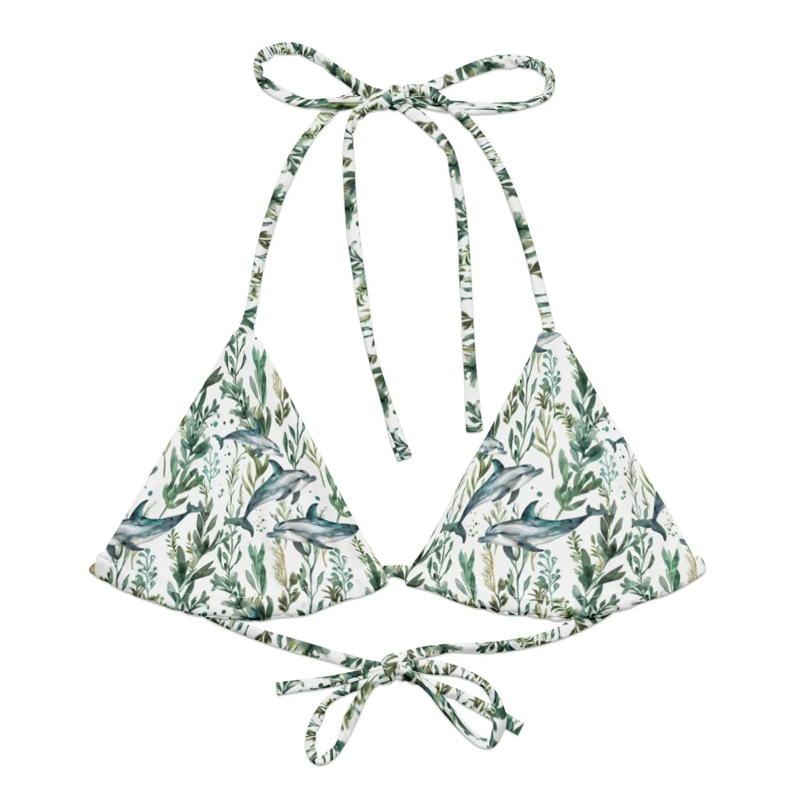 Seascape Dolphin Eco String Bikini Top - 