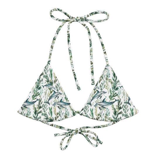 Seascape Dolphin Eco String Bikini Top - 