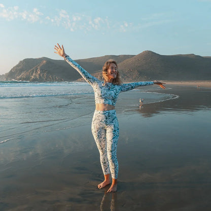 Seascape Dolphin Eco Swim Leggings With Pockets - 