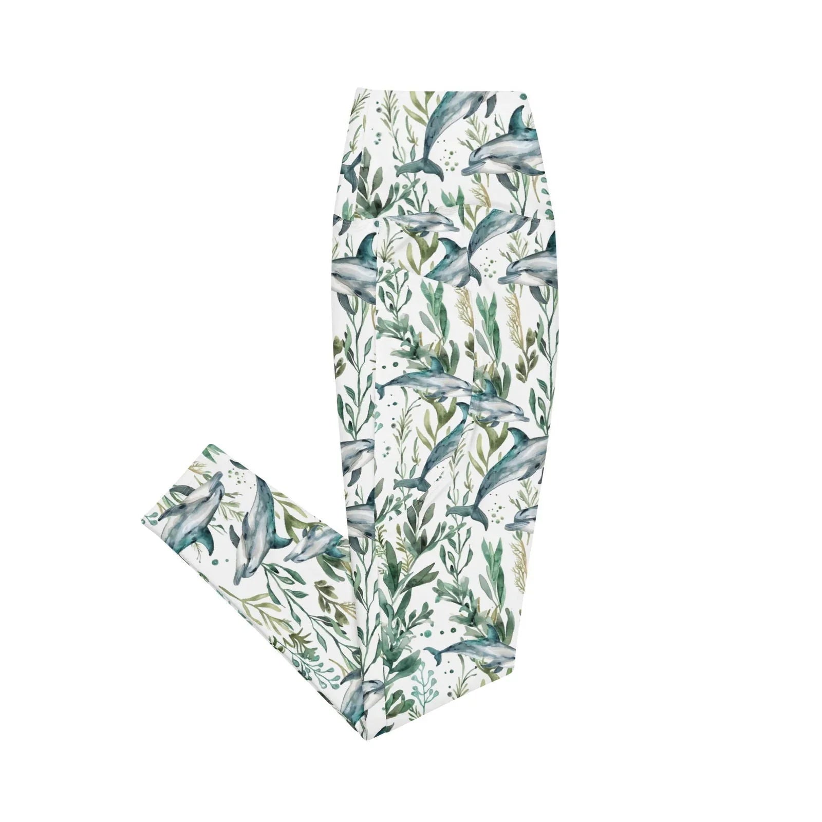 Seascape Dolphin Eco Swim Leggings With Pockets - 