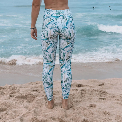 Seascape Dolphin Eco Swim Leggings With Pockets - 