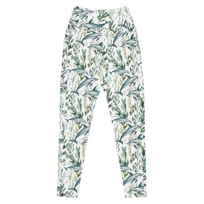Seascape Dolphin Eco Swim Leggings With Pockets - 