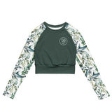 Moonlight Manta Eco Cropped Rash Guard Solid -  - ["Moonlight Manta","rash guard","ray","Wildlife","women"]