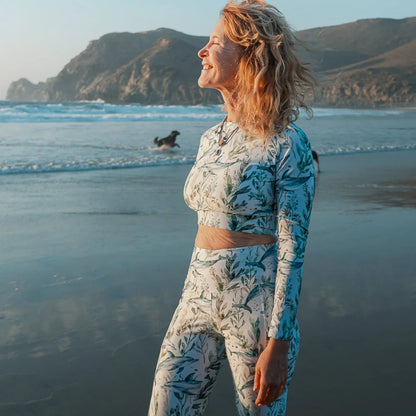 Spotted Eagle Ray Eco Cropped Rash Guard - 