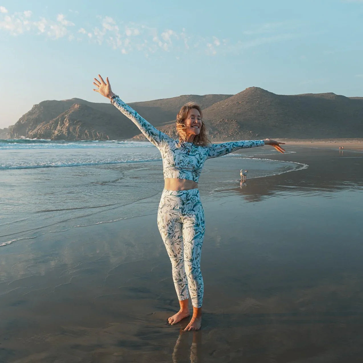 Spotted Eagle Ray Eco Cropped Rash Guard - 