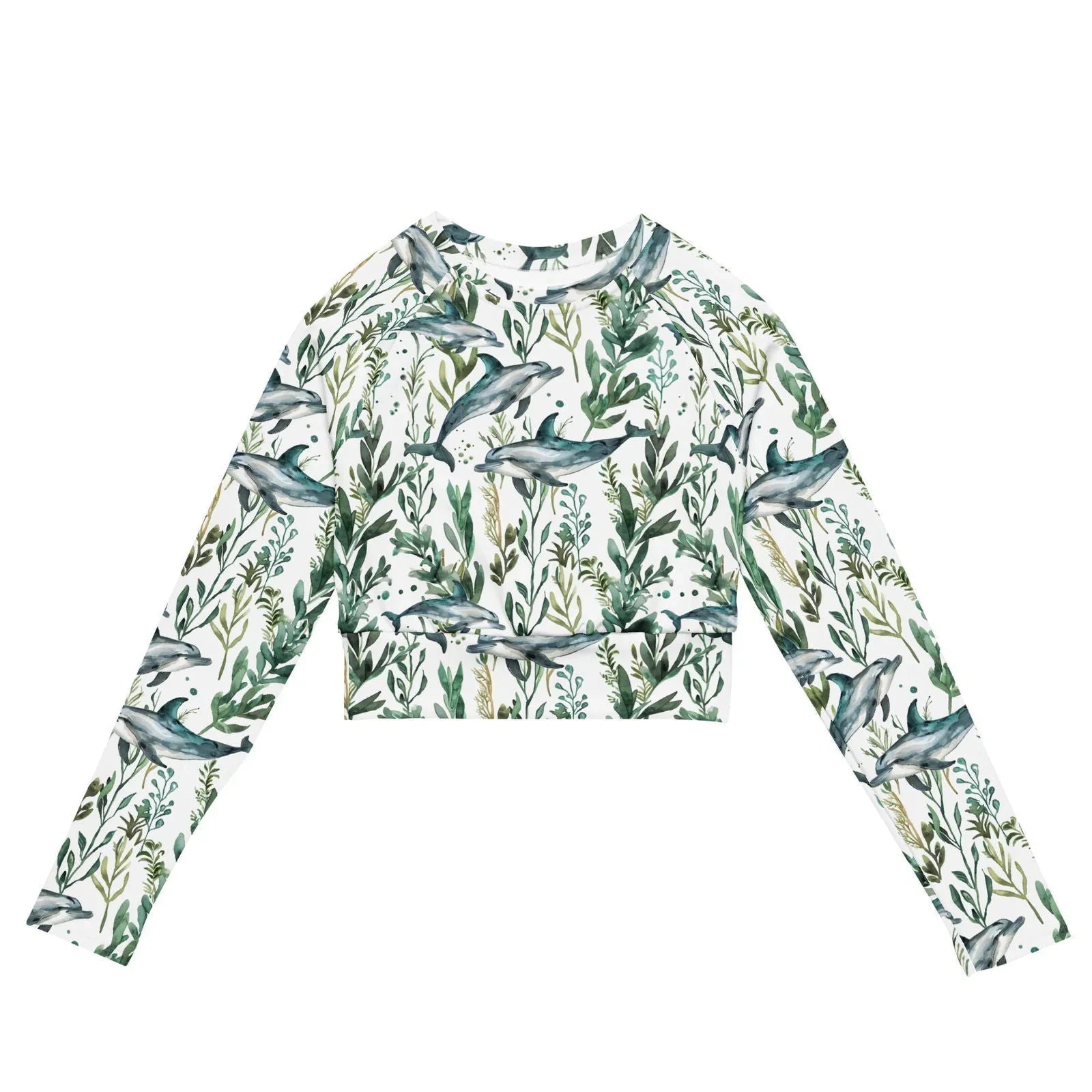 Spotted Eagle Ray Eco Cropped Rash Guard - 