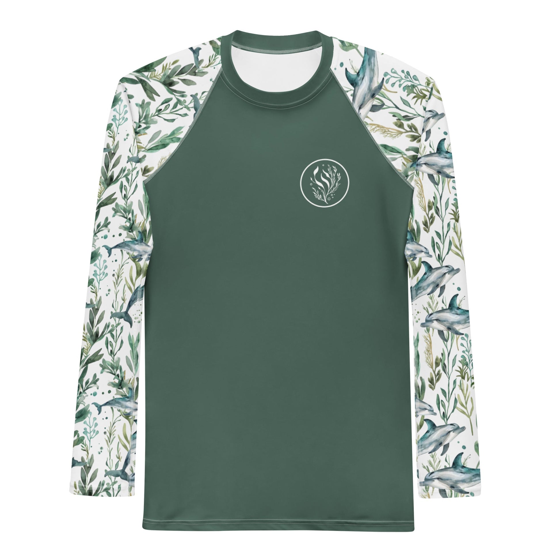 Seascape Dolphin Men's Rash Guard - 