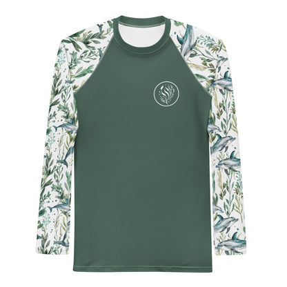 Seascape Dolphin Men's Rash Guard - 