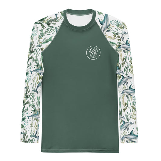 Seascape Dolphin Men's Rash Guard - 