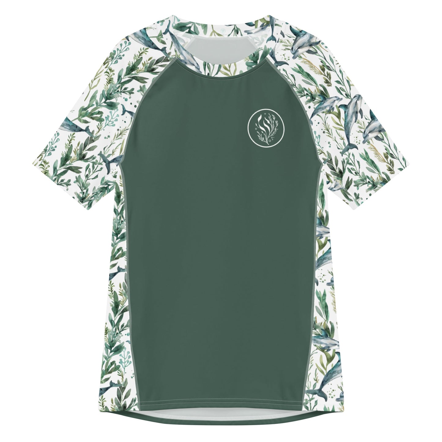 Seascape Dolphin Men’s Short Sleeve Swim Shirt - 