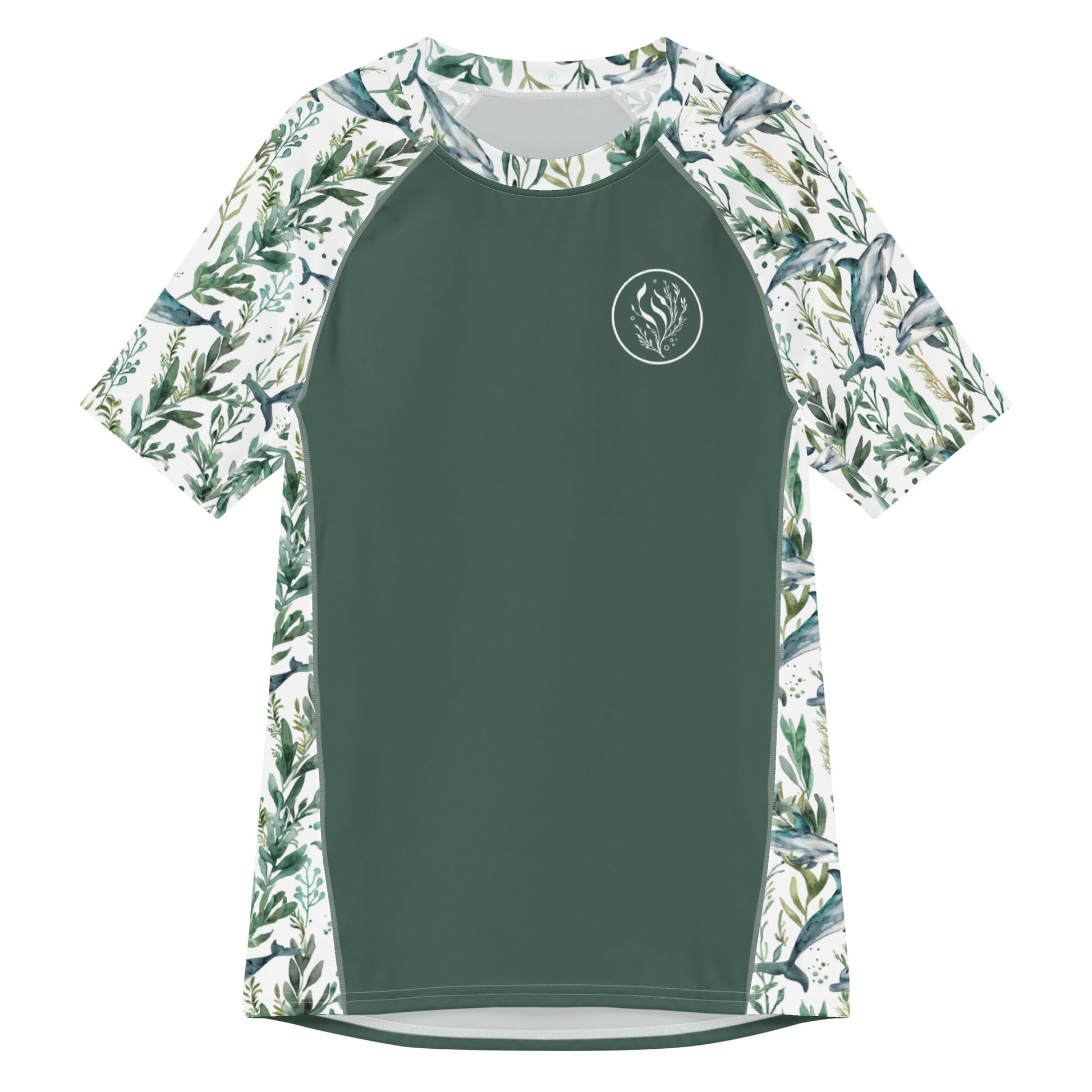 Seascape Dolphin Men’s Short Sleeve Swim Shirt - 