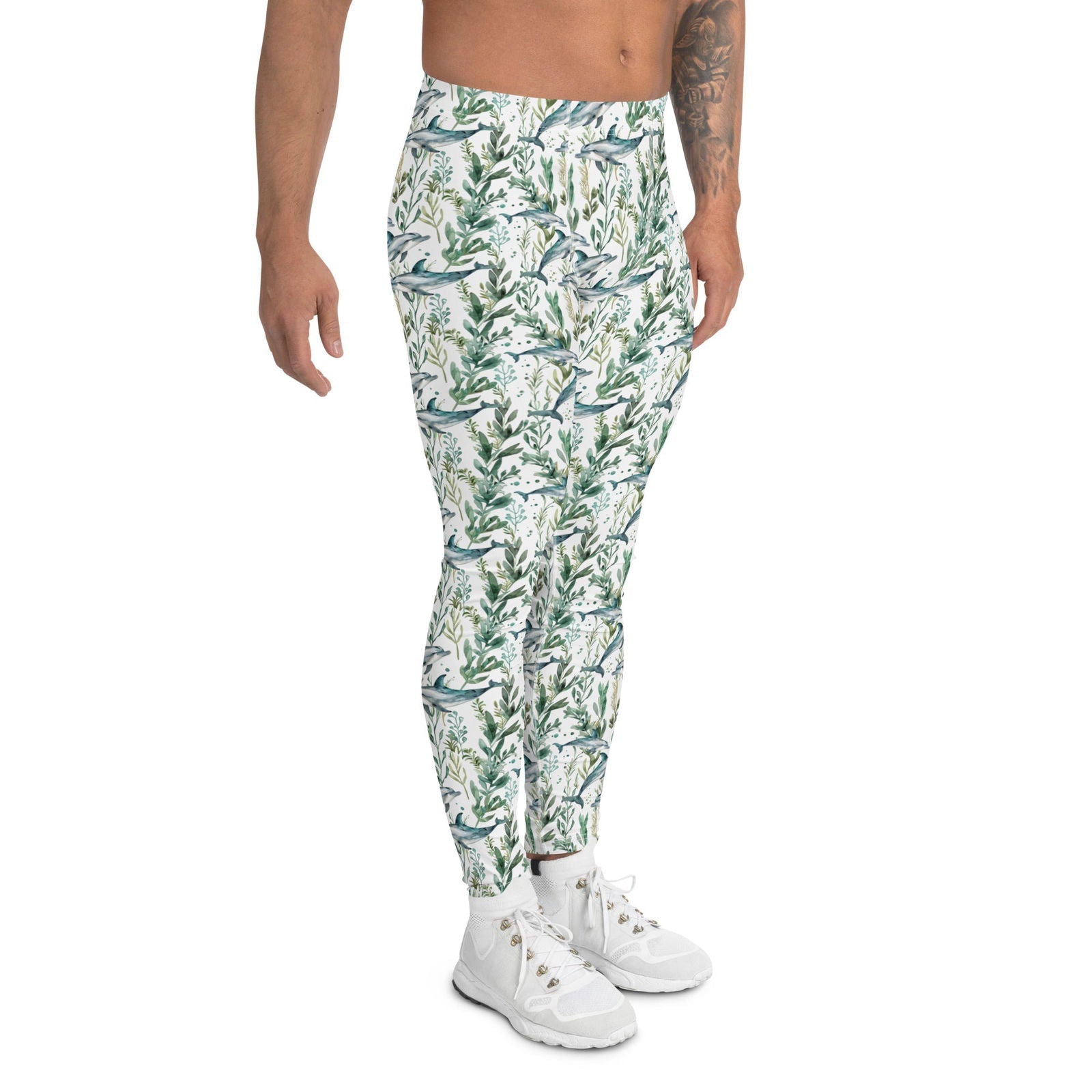 Seascape Dolphin Men's Swim Leggings - 