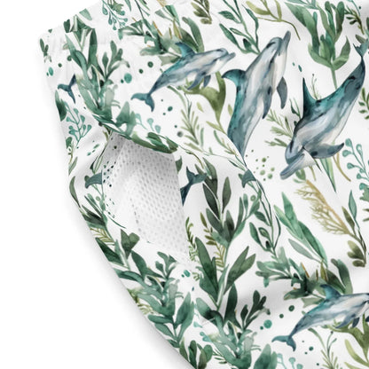 Seascape Dolphin Men's Swim Trunks - 