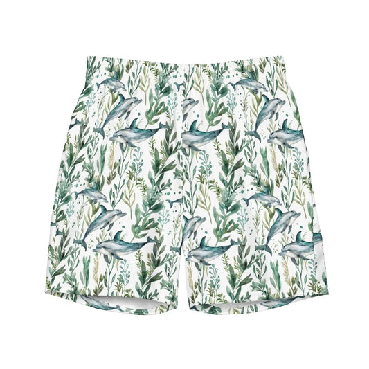 Seascape Dolphin Men's Swim Trunks - 
