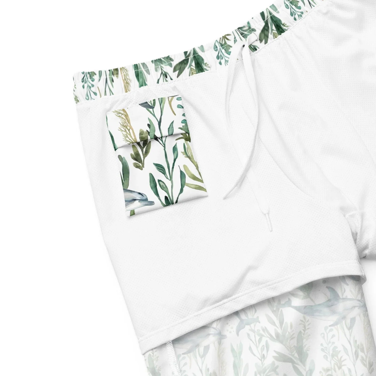 Seascape Dolphin Men's Swim Trunks - 