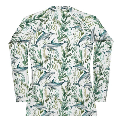 Seascape Dolphin Women's Rash Guard - 