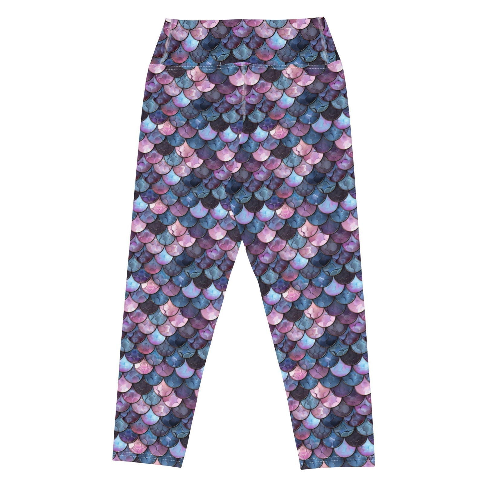 Mermaid Scales Collection Capri Swim Leggings -  - ["Blue Lagoon Mermaid","leggings","mermaid","women"]