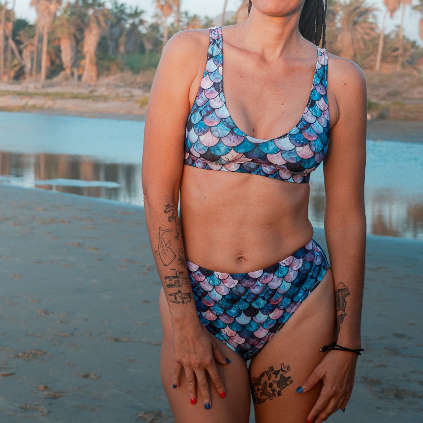Shadowy Sea Siren Eco Bikini Top - 