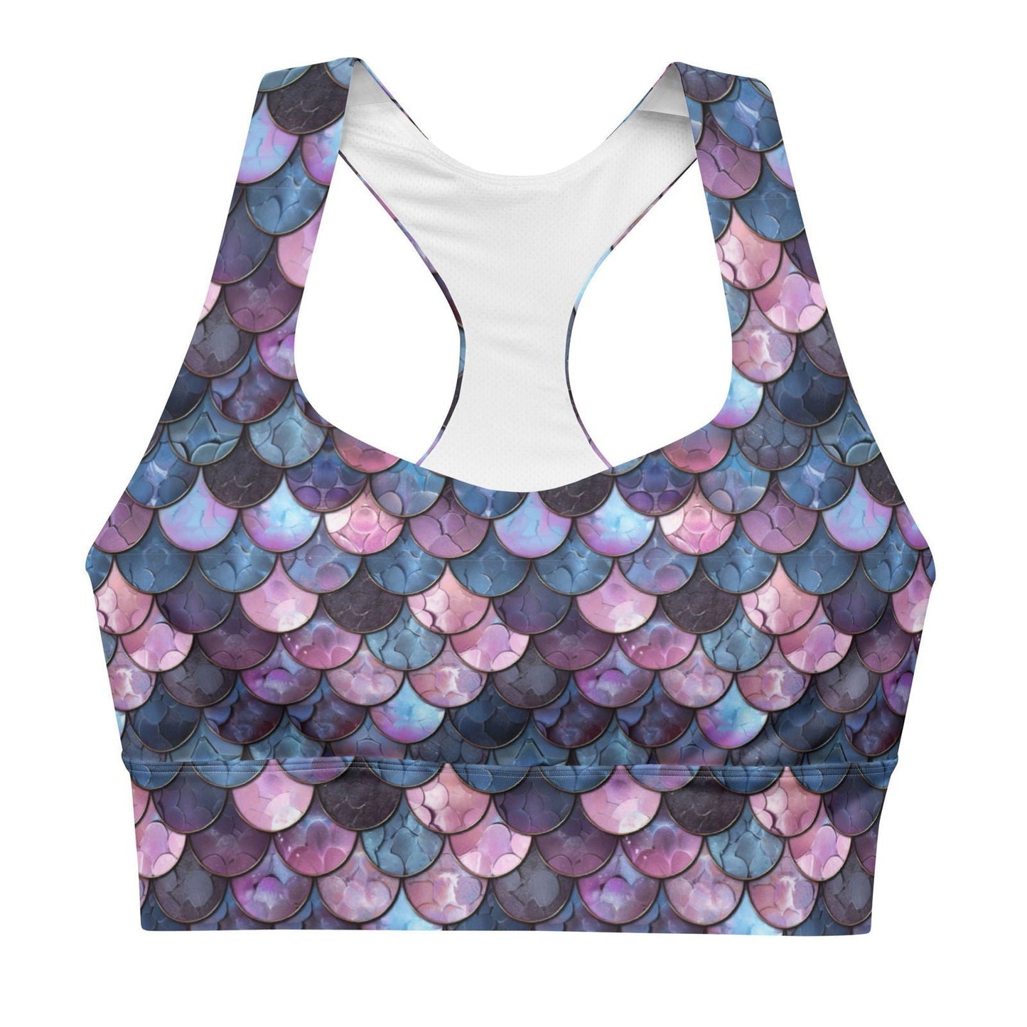 Shadowy Sea Siren Eco Sports Bra Top - 