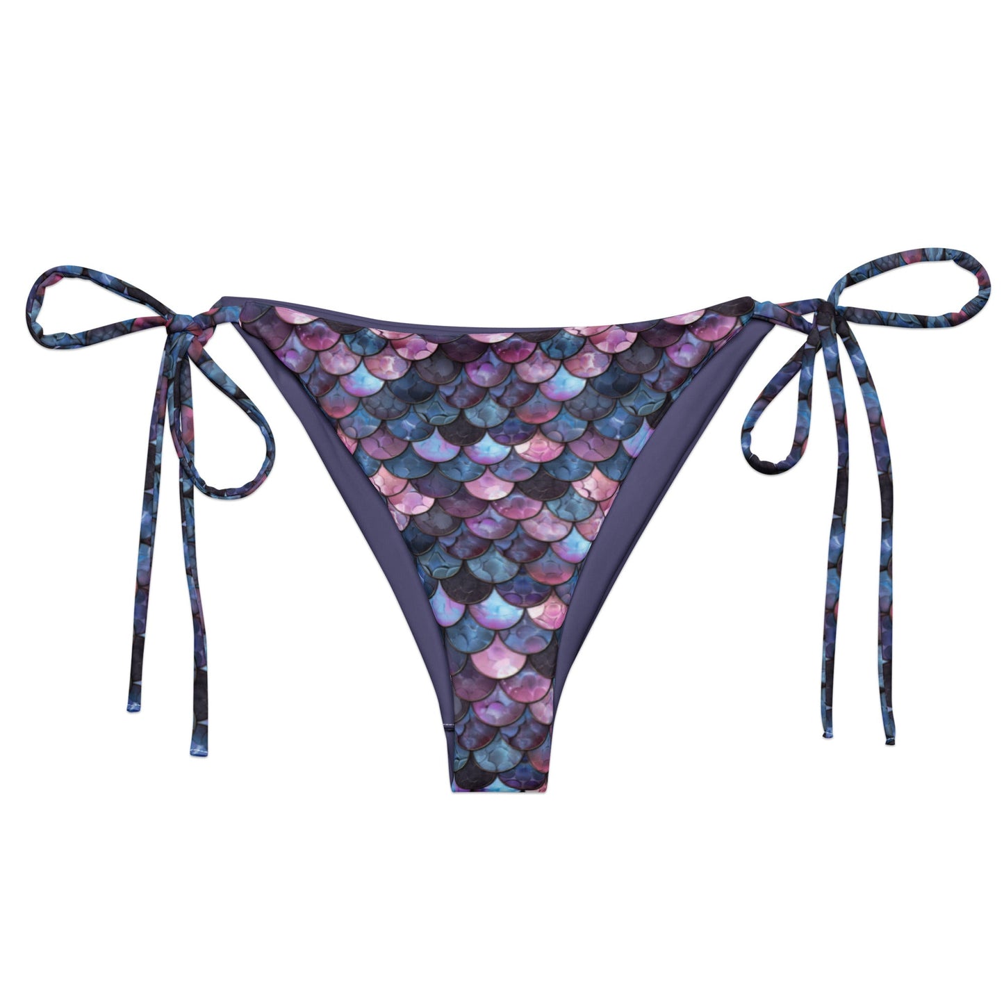Shadowy Sea Siren Eco String Bikini Bottom - 