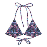 Shadowy Sea Siren Eco String Bikini Top -  - ["mermaid","Shadowy Sea Siren","swim","women"]