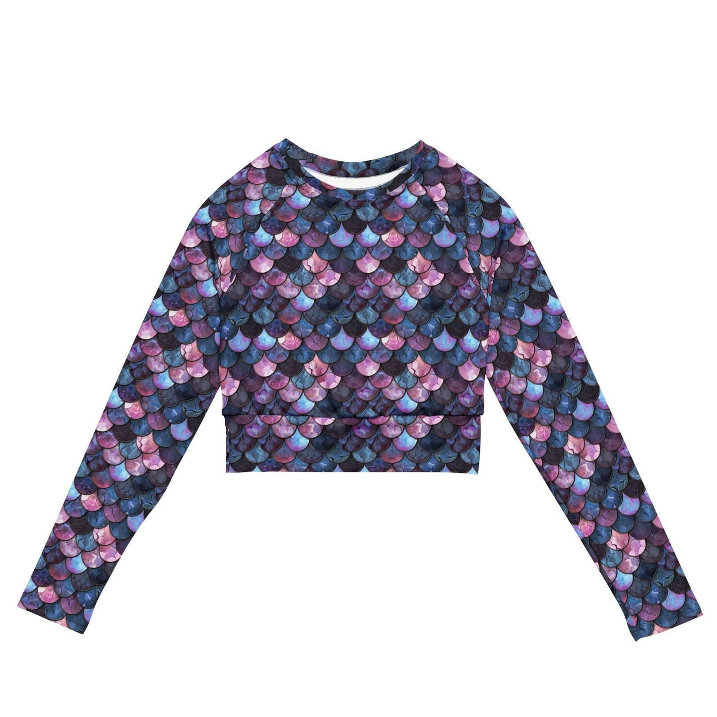 Shadowy Sea Siren Eco Cropped Rash Guard - 
