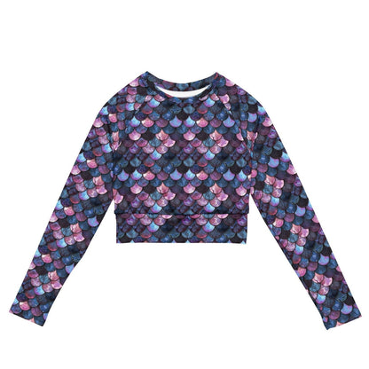Shadowy Sea Siren Eco Cropped Rash Guard - 