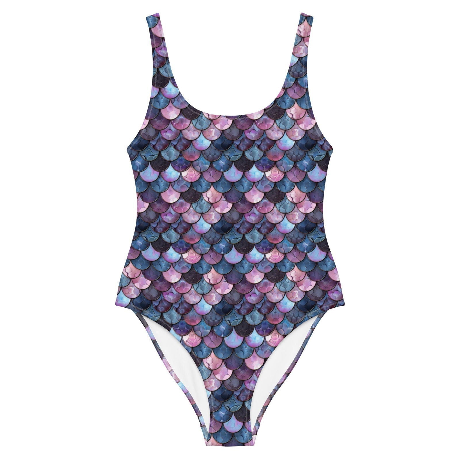 Shadowy Sea Siren One-Piece Swimsuit -  - ["mermaid","Shadowy Sea Siren","swim","women"]