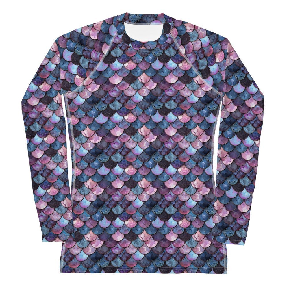 Shadowy Sea Siren Women's Rash Guard - 