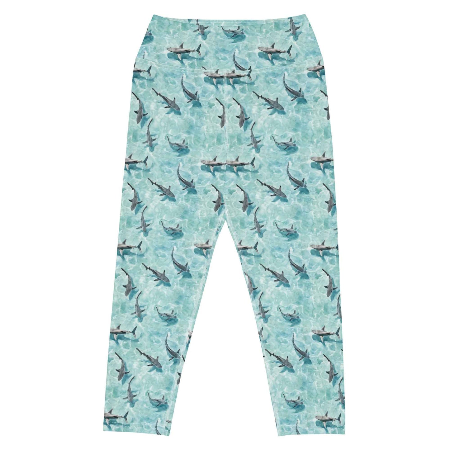 Blacktip Shark Drift Capri Swim Leggings - 