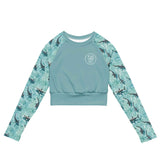 Moonlight Manta Eco Cropped Rash Guard Solid -  - ["Moonlight Manta","rash guard","ray","Wildlife","women"]