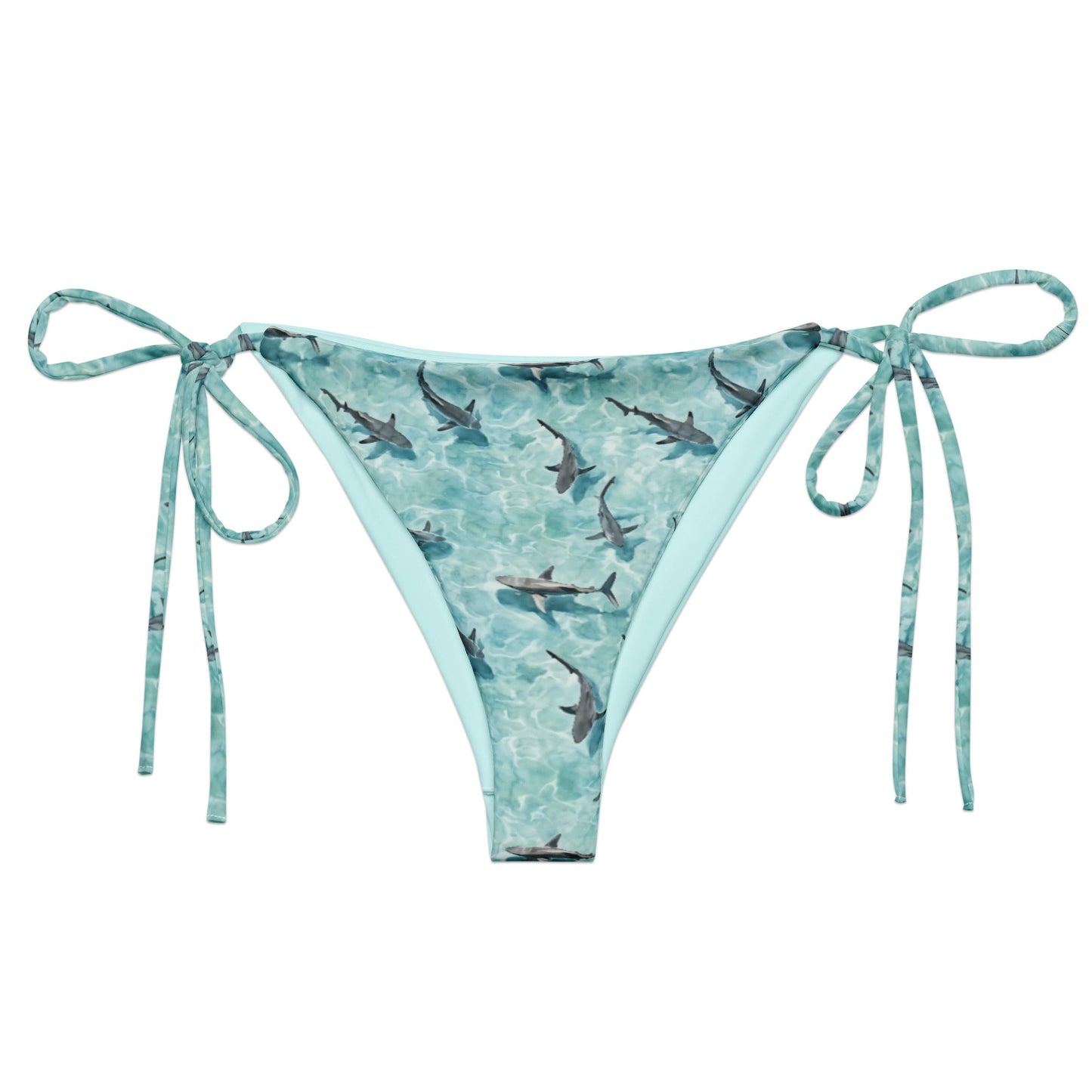 Blacktip Shark Drift Eco String Bikini Bottom - 