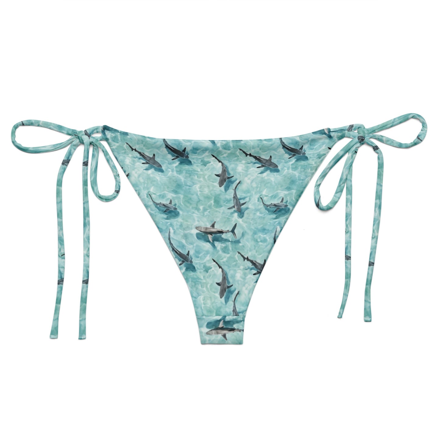 Blacktip Shark Drift Eco String Bikini Bottom - 