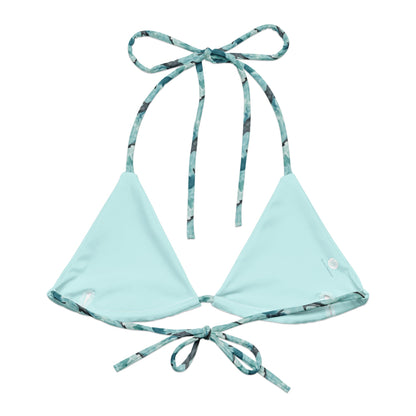 Blacktip Shark Drift Eco String Bikini Top - 