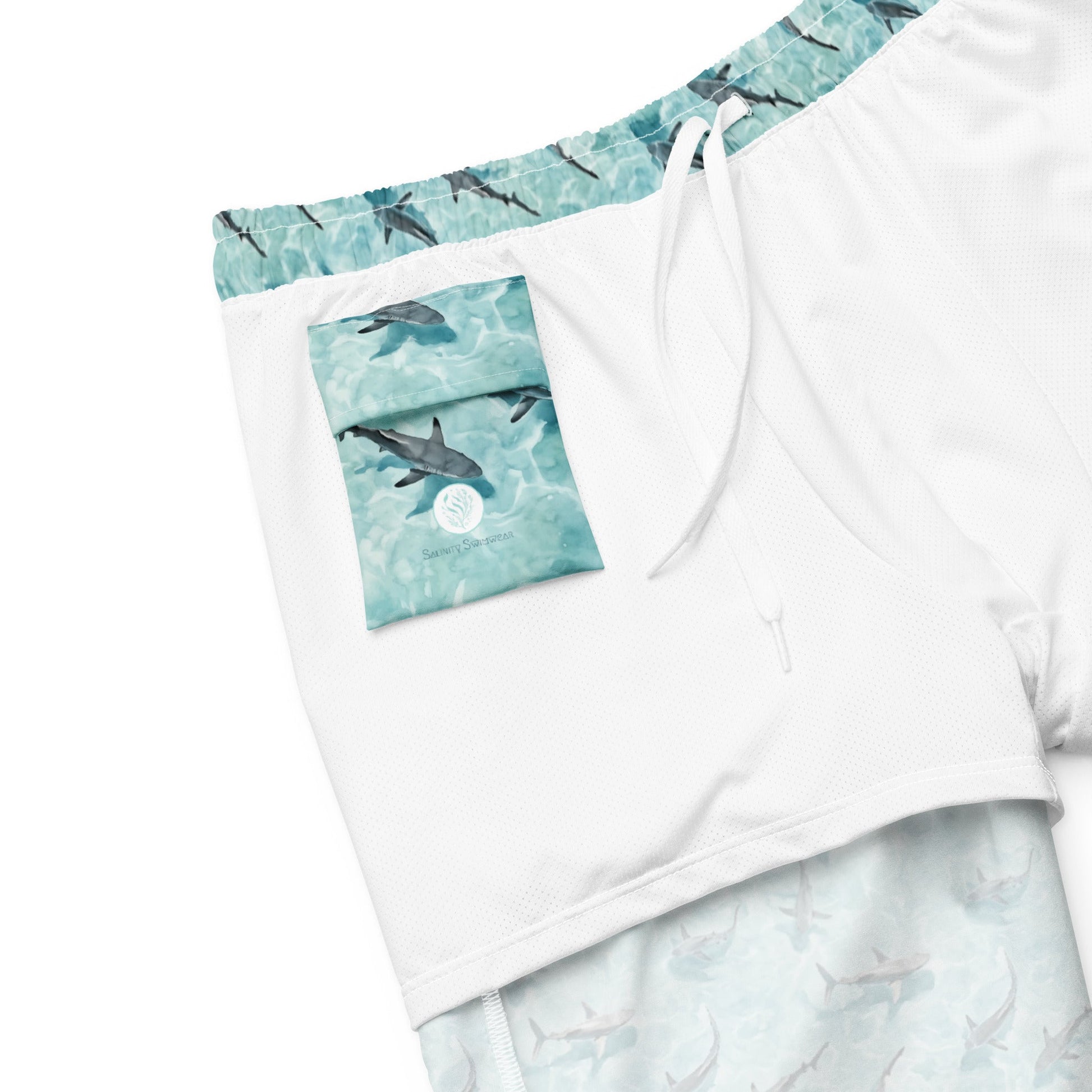 Blacktip Shark Drift Men's Eco Swim Trunks - 