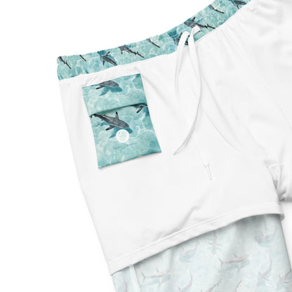 Blacktip Shark Drift Men's Eco Swim Trunks - 