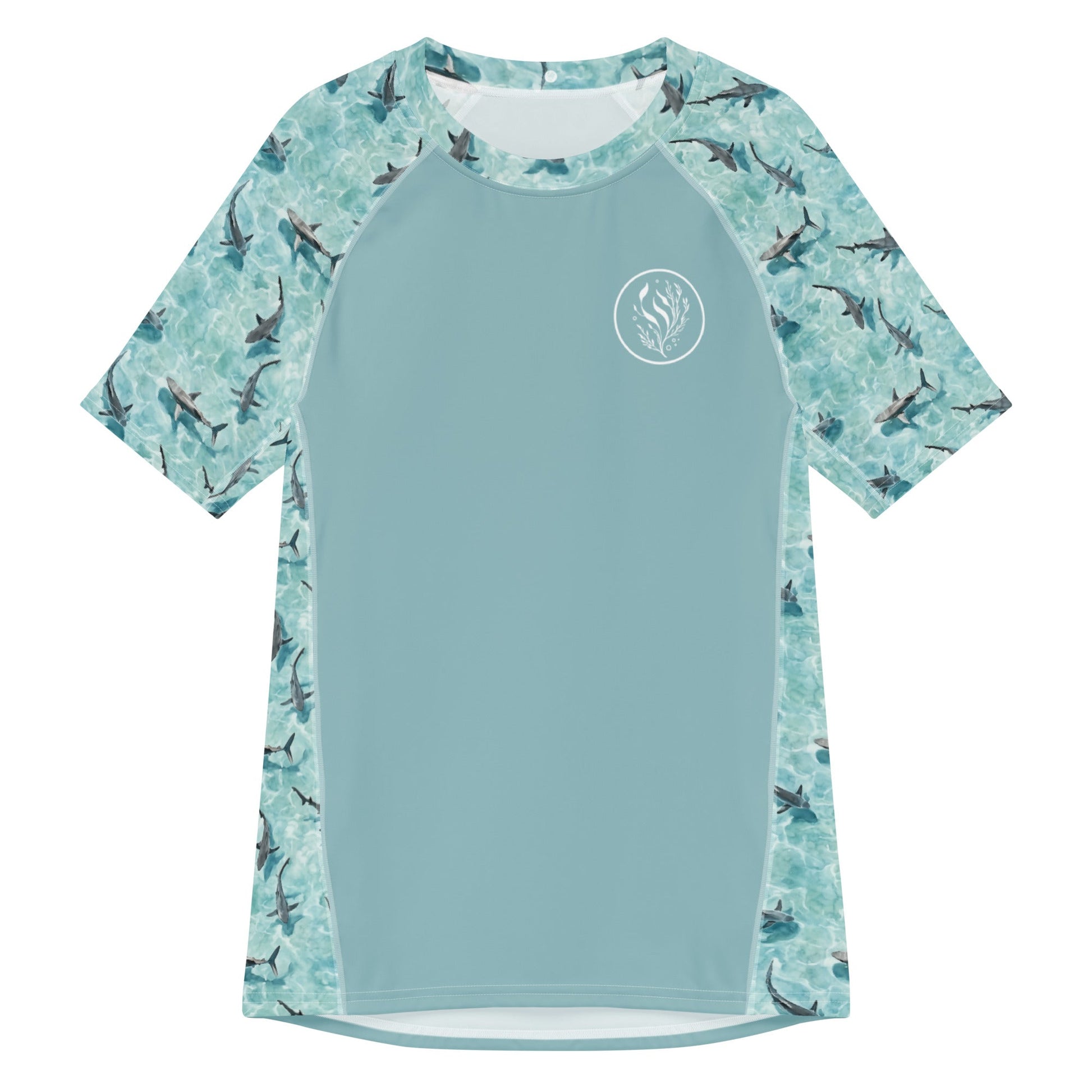 Blacktip Shark Drift Men’s Short Sleeve Swim Shirt - 