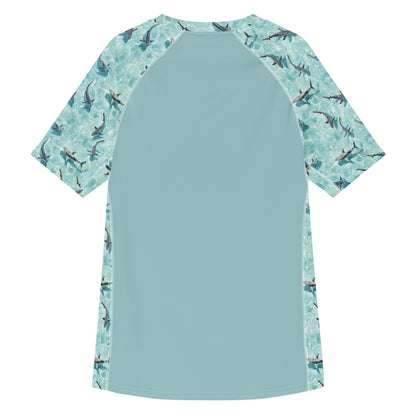 Blacktip Shark Drift Men’s Short Sleeve Swim Shirt - 
