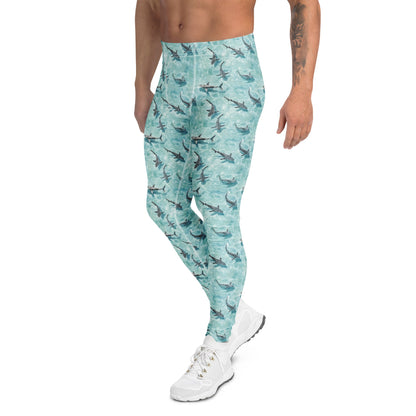 Blacktip Shark Drift Men's Swim Leggings - 