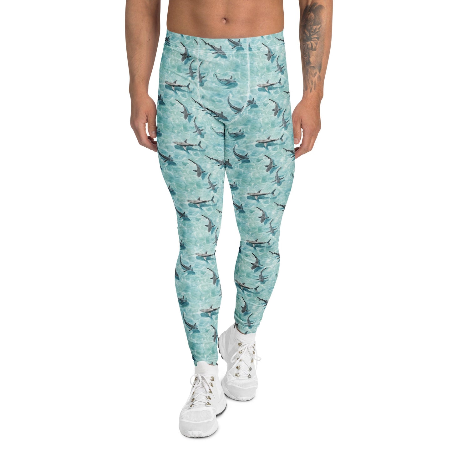 Blacktip Shark Drift Men's Swim Leggings - 