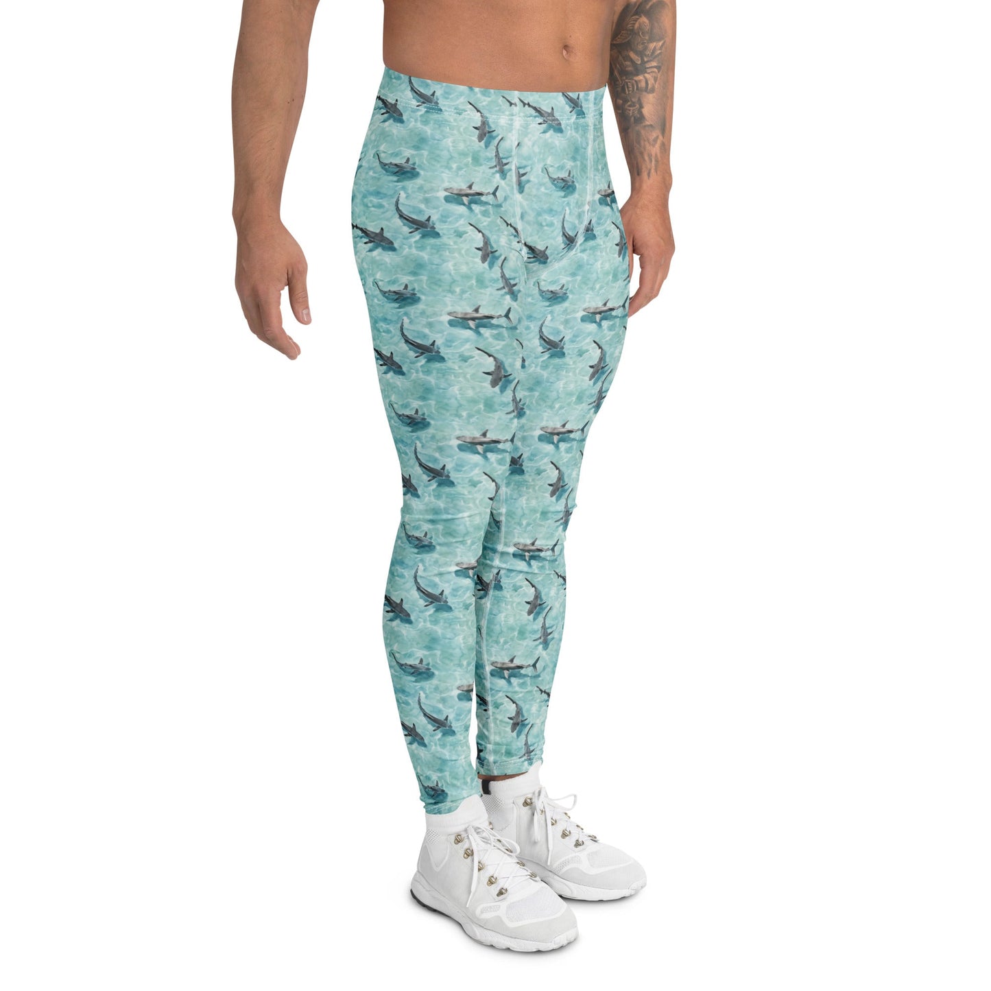 Blacktip Shark Drift Men's Swim Leggings - 