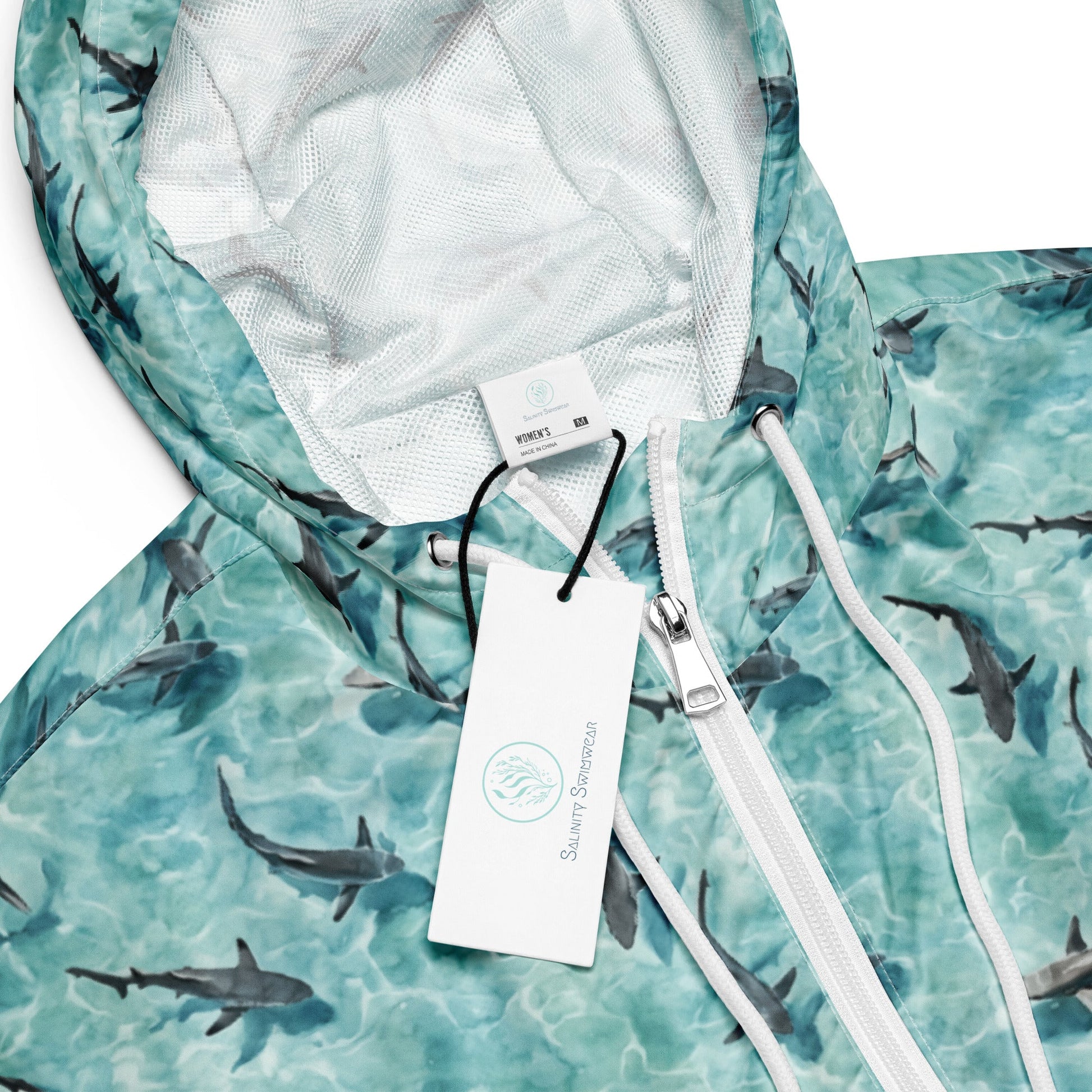 Blacktip Shark Drift Women’s Cropped Windbreaker - 